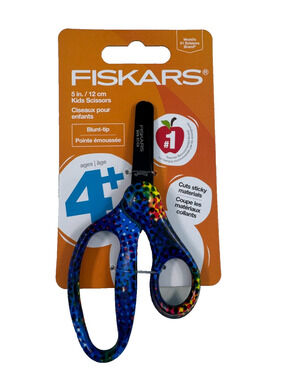 Fiskars 5 inches Non-Stick Deco Blunt Kids' Scissors Child-Friendly Multicolored